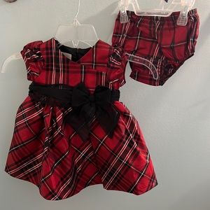Bonnie Baby Holiday dress size 12 Months (worn once)